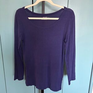 Daisy Fuentes Deep Purple Blouse